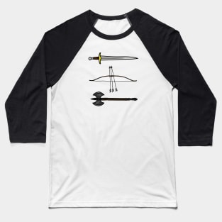 You have my sword and my bow and my axe II - White - Fantasy Baseball T-Shirt